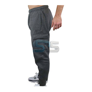 Pantalons pour hommes lavés sur mesure polaire Jogger 380gsm pantalons de survêtement en coton lourd Streetwear surdimensionné taille moyenne pantalons de course - Product Image 2