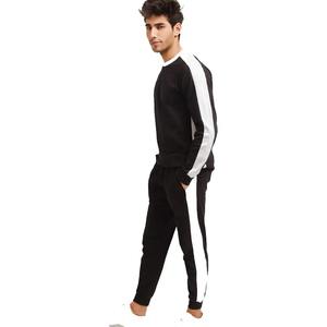 Conjunto de sudadera y pantalón de algodón personalizado Unisex con cuello redondo de alta calidad para mujer, conjunto de pantalones de chándal y sudadera para hombre, chándal para correr - Product Image 3