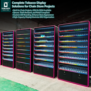 <strong>Metal</strong> Cigarette Gantry with Lockable <strong>Metal</strong> Door for Off-Licence Shop Display - Product Image 1