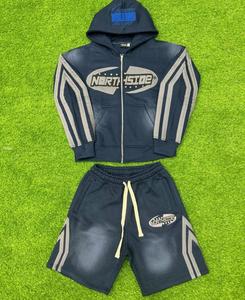 Pantalones cortos de lana de algodón 100% cómodos de alta calidad de fabricación profesional chándales estampados de invierno bordados para hombres y mujeres - Product Image 2