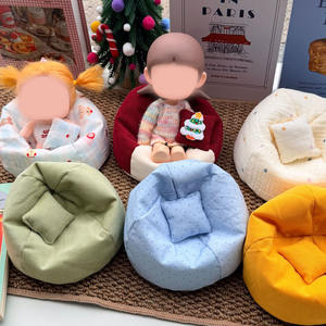 โซฟาขี้เกียจสำหรับตุ๊กตา, อุปกรณ์ประกอบฉากถ่ายภาพสำหรับฟิกเกอร์ BJD, ของเล่นรถยนต์น่ารักเรียบง่าย, โซฟาขี้เกียจสำหรับตุ๊กตา, โซฟาสำหรับตุ๊กตาแบบประกอบ - Product Image 2