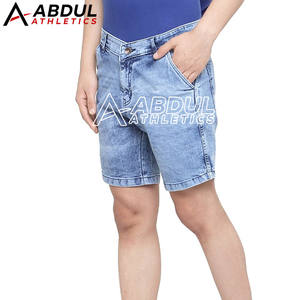 กางเกงยีนส์ขาสั้นลำลองปี 2026 ขายดีที่สุด กางเกงยีนส์ขาสั้นผู้ชาย กางเกงยีนส์ขาสั้นปักโลโก้ตามสั่ง สำหรับขายออนไลน์ - Product Image 5