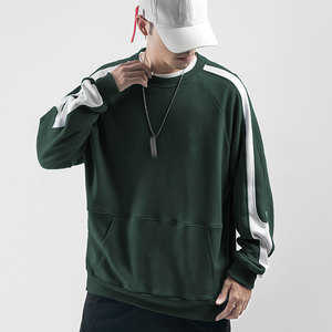 High Quality Men's <b>Plain</b> <b>Sweatshirt</b> with Customized Logo Polyester/Cotton Sportswear Front Logo Winter Solid Pattern OEM Service - Product Image 2