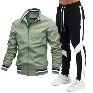 Man Summer Sportswear Customized Adults New Design Track Suit Custom logo Made <b>Plain</b> <b>Tracksuits</b> Men Slim Fit <b>Tracksuit</b> - Product Image 3