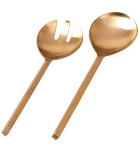 Hot Sale <b>Gold</b> Plated <b>Cutlery</b> <b>Set</b> of New Metal Flatware <b>Cutlery</b> for Hotel and Restaurant Metal <b>Cutlery</b> Fork and Spoon Flatware - Product Image 4