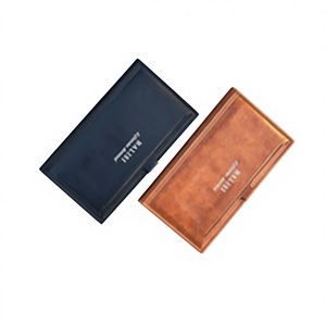 Goodshopping Premium Stylish Men's Waterproof <b>Synthetic</b> <b>Leather</b> Slim Bifold Wallet Durable Card Holder Fashion Casual Business - Product Image 1