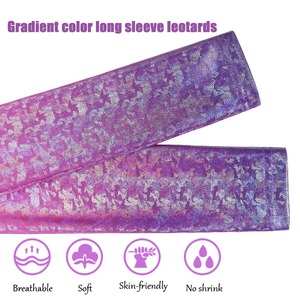 Custom Spandex manga larga diamantes de imitación sublimación rítmica Cheerleading leotardos al por mayor ropa de gimnasta - Product Image 4