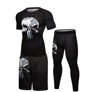 Venta al por mayor de los hombres personalizados de manga larga Rash Guard ropa de fitness de color sólido OEM ODM aceptado logotipo privado personalización profesional - Product Image 3