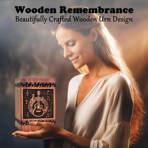 Wooden <b>Guitar</b> design Urns for Human Ashes Adult Female Cremation Urns Funeral Urns Cremation Urns for Adult Ashes - Product Image 3