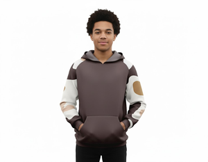 Sweat à capuche surdimensionné pour homme en mélange polyester/coton, logo personnalisé, pull épais de qualité supérieure, imperméable, respirant, hiver - Product Image 2
