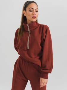 Fabricante de chándal para mujer, chándal de otoño con puños y logotipo personalizado para mujer 2024 - Product Image 3