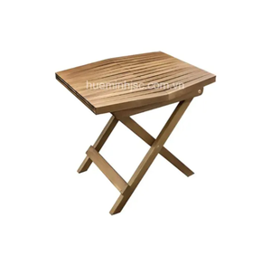 Table pliante en bois Melino, emballage standard, bois d'acacia, fabriqué au Vietnam, facile à assembler, respectueux de l'environnement - Product Image 1
