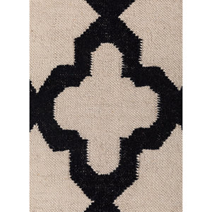 พรมขนสัตว์ทอแบบแบนลายเรขาคณิต Indusbar Ivory ผลิตจากผ้าฝ้ายออร์แกนิก เหมาะสำหรับห้องนั่งเล่นและทางเดินสำหรับวัยรุ่น-DWRM-138 - Product Image 3