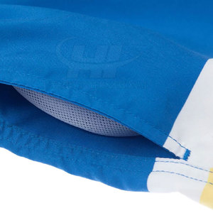 Shorts décontractés pour hommes, taille élastique, couleur unie, personnalisable, écologiques, respirants, en polyester/coton, fabriqués au Pakistan - Product Image 4