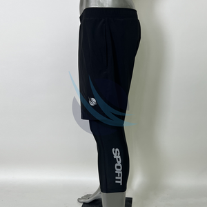 Shorts d'entraînement 2-en-1 pour hommes avec collants de compression intégrés – Bas de sport avancés pour la course et la gym, soutien musculaire - Product Image 5