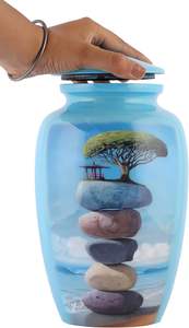 Tree of Life Adult Cremation Urn for Human Ashes with Beautiful Velvet Bag for <b>Dog</b> Ashes Funeral Burial <b>Memorial</b> Custom Size urn - Product Image 3