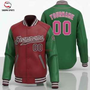 Chaqueta Letterman Personalizada para Hombre, con Parches Bordados OEM, Chaqueta Varsity de Cuero para Invierno, Top Ventas - Product Image 4