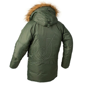 Parka d'hiver pour homme respirante de haute qualité avec logo frontal, service OEM, séchage rapide, couleur et design personnalisables - Product Image 2