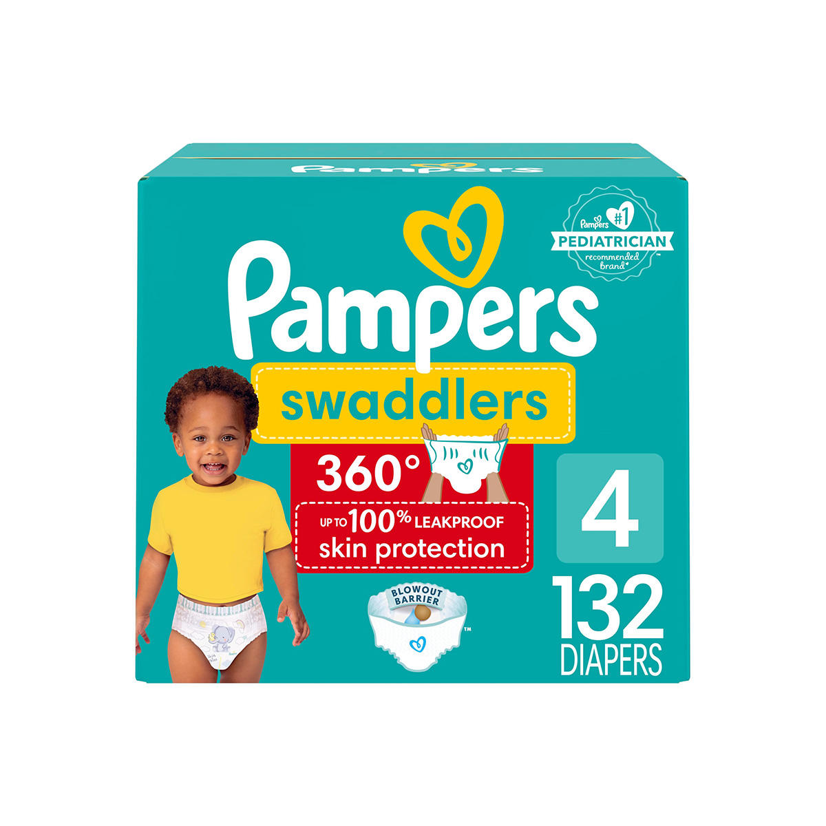 Pampers diapers wholesale bulk packaging ready for supermarket