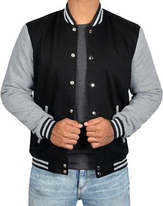 Chaqueta de invierno Ropa informal de primera clase Chaqueta universitaria Material de cuero Chaqueta universitaria Transpirable CollegeBaseballjacket para hombres - Product Image 2