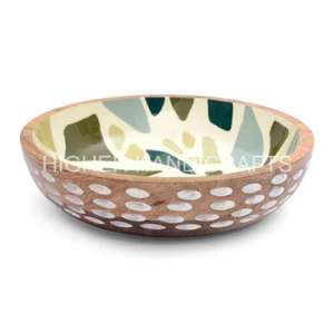 Cuenco grande de madera de Acacia de alta calidad hecho a mano para comida, sopa, fruta, postre, cóctel, proveedor de confianza - Product Image 4