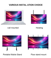 Pantalla LED Publicitaria Interior de Alta Definición a Todo Color, Panel LED de Alto Contraste HDR para Centros Comerciales y Vestíbulos de Hoteles