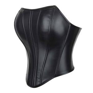 Corsé de cuero de alta calidad para mujer, transpirable, antibacteriano, ecológico, entrenador de cintura sin costuras, Top Trending Black Body Shaper - Product Image 6
