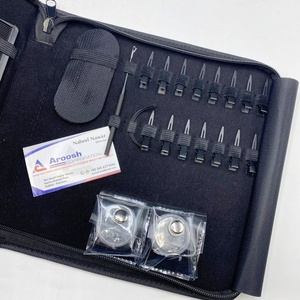 Pince à ciseaux professionnelle à boucle noire mate pour Kit d'outils d'extensions de cheveux Velcro - Product Image 3