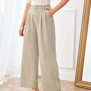Pantalons pour femmes, longueur entière, nouvelle arrivée, décontractés, taille haute, en molleton, avec poche, prix bas, vêtements d'extérieur, pantalon pour femmes - Product Image 2