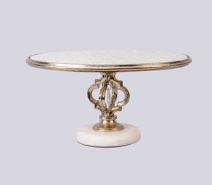 Porte-gâteau irisé support à gâteau en verre arc-en-ciel avec couvercle en dôme pour affichage de desserts de luxe mariage, anniversaire et décoration intérieure - Product Image 2