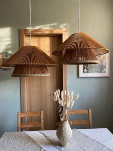 Wholesale Midcentury Design Jute Lamp <b>Shade</b> <b>Vintage</b> Color HANGING Home Decoration for Living Room Iron Body - Product Image 3