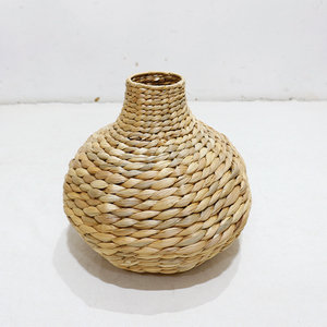 Artex Dong Thap - Jarrón Decorativo Redondo Minimalista de Mimbre Tejido a Mano para el Hogar, Aniversario - Product Image 3