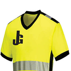 Chemise de travail à manches courtes en polyester coupe-vent résistant à l'eau légère avec panneaux en maille unisexe certifié CE - Product Image 6