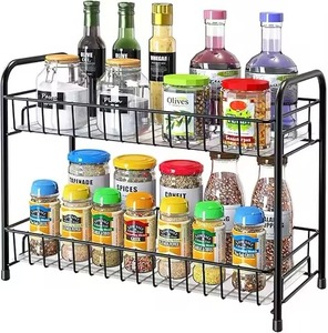 Most Selling Elegant Metal Kitchen <b>Storage</b> Organizer <b>Rack</b> Multi-Purpose Use <b>for</b> Home & Hotel Kitchenware Spice <b>Storage</b> Cabinet - Product Image 1