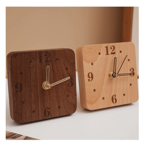 Classique décoration de la maison horloge murale en bois carré moderne salon article décoratif horloge murale en bois prix pas cher - Product Image 6