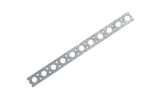 Nastro Forato in Acciaio Zincato 17x10 mm al Metro - Product Image 1