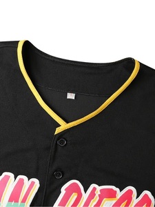 ชุดกีฬาโพลีเอสเตอร์ระบายอากาศสำหรับผู้ใหญ่เสื้อเบสบอลขนาดพลัสไซส์พิมพ์ลายดิจิตอลพิมพ์ซับลิเมชันเต็มรูปแบบออกแบบได้ตามต้องการ - Product Image 5