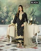 Designer indien pur soie douce semi-cousu prêt Salwar costume longue robe pakistanaise Kameez Dupatta à la mode pour mariage