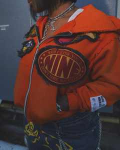 Sweat à capuche épais de haute qualité coton sérigraphie sweats à capuche zippés hommes patchs en chenille épais fabricants de sweat à capuche zippé Boxy - Product Image 2