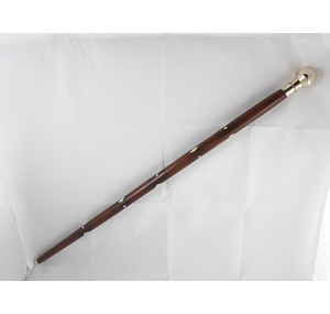 Brass Inlayed Wooden Walking Stick Ergonomic Walking Sticks for Seniors Anti-Slip Collapsible Factory Price by AYAANS - Product Image 1