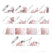 AL FARDAN Kit de Manicura y Pedicura Profesional 10 en 1 de Acero Inoxidable, Cortador Afilado, Lima, Tijeras, para Hombres y Mujeres, en Caja, Personalizado