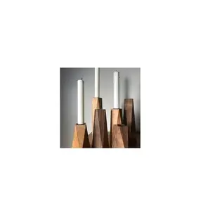 现代设计的木质烛台茶灯烛台餐厅酒店餐桌装饰木质烛台价格优惠