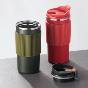 Wholesale Bulk Leak Proof Reusable Coffee Cup Portable Thermal Keep Travel Cup Stainless Steel Tumbler Coffee Mug