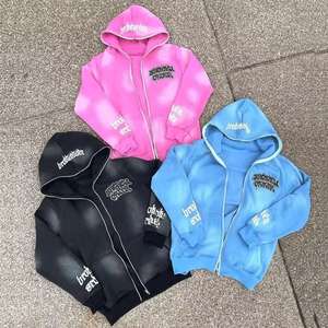 Conjunto Deportivo Unisex Personalizado de Invierno, Estilo Streetwear, Lavado Ácido, Pantalones Largos con Capucha y Corte Acampanado, Estilo Vintage Desgastado - Product Image 4