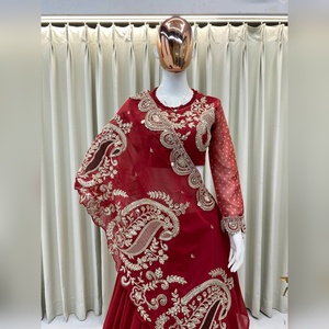 Designer Party Wear Lehenga Choli Georgette Embroidered Bridal Lehenga with <b>Shrug</b> Ready to Ship Indian Wedding - Product Image 2
