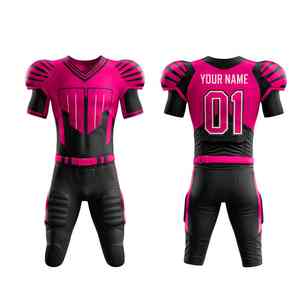 Uniforme de Fútbol Americano Atlético, Servicio OEM, Ofrece Opciones de Materiales Flexibles (100% Poliéster), Diseño Personalizado Completo - Product Image 1