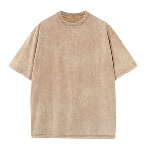 Vêtements pour hommes t-shirts oversize séchage rapide t-shirts délavés à l'acide en coton épais logo personnalisé t-shirt vintage respirant - Product Image 5