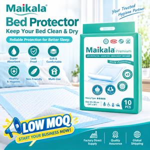 Maikala Premium Disposable Underpads Waterproof <b>Bed</b> Protector 60x90cm Super Absorbent Leak Proof Draw Sheet - Product Image 1