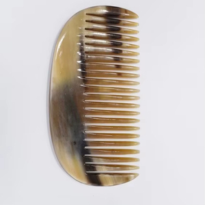 Peigne en corne de buffle unique pour peigne en corne de cheveux confort de coiffure Corne d'agate pour cheveux avec la meilleure qualité de AALIYAN IMPEX - Product Image 1