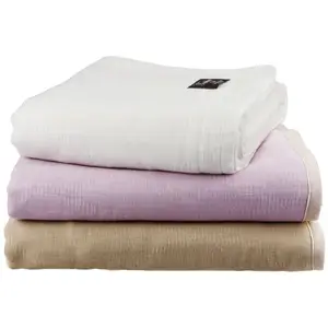 [Customize] Cotton 100% Made in Japan 5-Layered Gauze Blanket 140*200cm 55*80inches Soft Breathable Washable 5 Layers 625g